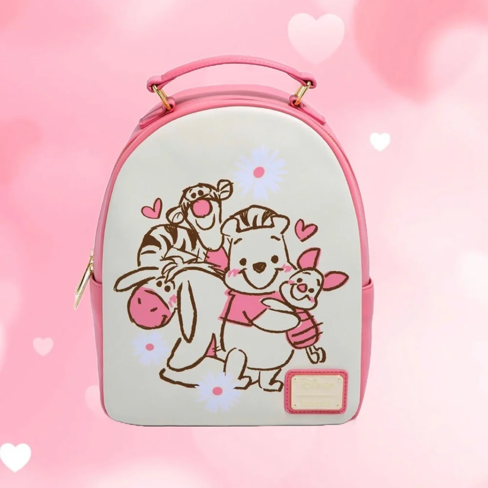 Loungefly Disney Winnie the Pooh Sketch Mini Backpack and Cardholder